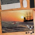 3361172 Gerçek Ve Maket Gemiler 240 Parça Puzzle Yapboz