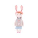 33CM Dreameryoly Tavşan, Uyku Vintage Angela Peluş Oyuncak, Pembe Kulaklar, Bir Elbise Giyen Yumuşak Kristal Kadife Çocuk Uyku Kavrığı | Peluş Yastıklar