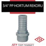 3/4" (25 Mm) Pp Hortum Rekoru – Plastik Erkek Dişli Hortum Bağlantı Aparatı
