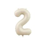 34 Inç Folyo Rakam Balon, KREM2