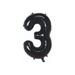 34 Inç Folyo Rakam Balon, SİYAH3