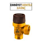 3/4'Lük Emniyet Ventili 8 Bar