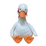 35 cm Karikatür Kaz Peluş Oyuncak, Kaz Peluş Oyuncak, Boyun Sıkma Ses Yapar, Uyumak İçin Arkadaş, Peluş Hayvan Peluş Oyuncak, Uyku Yastığı