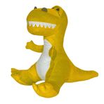35 cm Oturan Dinozor Pelüş Oyuncak, Sarı Renk
