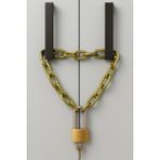 35 cm Zincirli Kilit 32MM Asma Kilit 3 Yedekli 3mm Zincir Dolap Kilidi