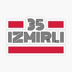 35 İzmirli Plaka Araba Sticker Yapıştırması