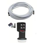 35 METRE UYDU ANTEN KABLOSU+4 LÜ LNB+HD UYDU SET