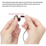 3,5 mm Kablolu Kulaklık Kablosu Çıkarılabilir Yedek Kulaklık Kablosu Mikrofon Mmcx Konnektörü Shure SE215 SE315 SE425 SE535 SE846 UE900 Kulaklıklar Gri (Yurt Dışından)