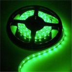 3528 Şerit Led 12v 60led 6a 72w Şerit Led Ip20 Tek Çip Silikonlu Yeşil 5 Metre Şerit Led