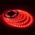 3528 Şerit Led 12v 72w 6a 840 Lümen 60 Led Ip20 Tek Çip Silikonsuz Kırmızı 5 Metre Şerit Led