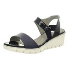 35313 Ara Shoes Kadın Dolgu Topuk Sandalet 3-8,5 Mavi 41.5