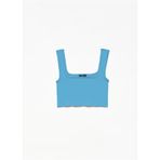 3540 Askılı Crop Top-mavi