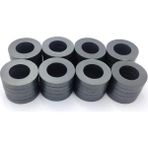 35X18X6 mm Ferrit Kömür Halka Seramik Mıknatıs Magnet - 100 Adet - Siyah