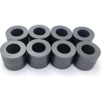 35X18X6 mm Ferrit Kömür Halka Seramik Mıknatıs Magnet - 50 Adet - Siyah