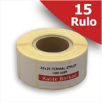 35x25 Termal Etiket | 15 Rulo Barkod Etiketi