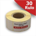 35x25 Termal Etiket | 30 Rulo Barkod Etiketi