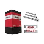 3,5x40 Sunta Vidası 500 Adet 3,5x40