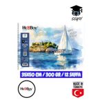 35X50 eskiz kara kalem çizim defteri 300 gr TELLİ 12 sayfa HERBOY