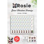 36 Al 33 Öde Rosıe %100 Doğal Bebek Temizleme Pamuğu 60'lı ve Rosıe Sticker