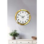 36 cm Gold Metal Standart Duvar Saati