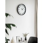 36 Cm Gri Sade Dekoratif Duvar Saati