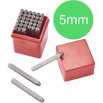 36 Parça Sayı ve Harf Damga Seti, 5mm A-Z ve 0-9 Alfabe Numarası Damga Aracı 5mm - 1 Adet