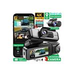 +360 360+ Botslab G980H Pro 4K 3 Kameralı WiFi+GPS Akıllı Araç İçi Kamera +170° Geniş Açı+Süper Kapasitör