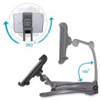 360 Derece Dönebilen Mutfak Masaüstü Telefon Tablet Tutucu Ayarlanabilir Esnek Ayaklı Metal Gövdeli (5224)