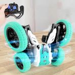 360 Derece Dönebilen Şarjlı Işıklı Kumandalı Kasırga Akrobat Full Fonksiyon Araba Çok Renkli