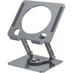 360 Derece Dönebilir Laptop Tablet Standı – Paslanmaz Çelik, Ayarlanabilir Yükseklik, Katlanabilir Masaüstü Bilgisayar Standı, Ipad Macbook Uyumlu Ergonomik Raf-Dizüstü Pc (Tablet Standı)