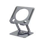 360 Derece Dönebilir Laptop ve Tablet Standı – Paslanmaz Çelik, Ayarlanabilir Yükseklik, Katlanabilir Masaüstü Bilgisayar Standı, iPad ve MacBook Uyumlu Ergonomik Raf-Dizüstü Pc (Tablet Standı)