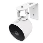 360 Derece Esnek Ayar Duvara Montaj Tutucu Google Nest Cam 2. Nesil ile Uyumlu, Metal Dış Mekan Duvar Braketi Montaj Kiti Kamera Aksesuarları Google Nest Cam için uygundur - Beyaz