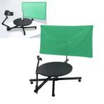 360 Derece Spinner Profesyonel Fotoğraf Pikap, Dönen Kamera Kaydırıcı, Dönen Fotoğraf Video Kabini, Katlanabilir Panoramik Dönen Atış Platformu