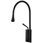 360° Dönebilen Pirinç Banyo Lavabo Musluğu - Mutfak Ve Lavabo İçin Tek Kulplu Mermer Mikser Musluğu(Black Long)