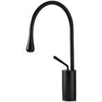 360° Dönebilen Pirinç Banyo Lavabo Musluğu - Mutfak Ve Lavabo İçin Tek Kulplu Mermer Mikser Musluğu(Black Short)