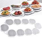360° Dönebilen Yemek Tabağı, 6/8/10 Tabak için Döner Tepsi, Modüler Çıkarılabilir, Kolay Kaydırılır ve Temizlenir, Mutfak ve Yemek Masaları için Döner Tabak 10