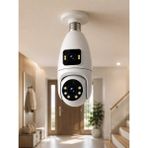 360° Ev Izleme Wi-Fi Çift Lens Akıllı Ampul Kamera - Belirtilmemiş - Çok Renkli