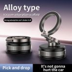 360° Vakumlu Manyetik Telefon Tutucu, Vantuz Telefon Tutacağı, Katlanabilir Güçlü Manyetik Cep Telefonu Tutacağı, Araba/spor Salonu/ayna/pürüzsüz Yüzey Için, ile Uyumlu - Option-1 - 000-Siyah