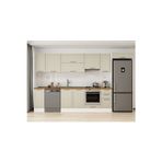 360X222 Cm Klasik Mebran Mutfak Dolabı Beyaz Beyaz Mb-E80S40S40-1 Mebran | Kumtaşı - Mdf