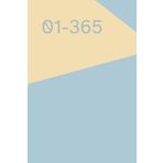 365-Day Daily Planner 6”x9” – Hardcover in Trendy Colors, Motivational Quote on First Page, Elegant Design, Gift Idea for Women & Men, Journaling, School or Office Use, color cover POWDER BLUE