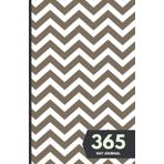365 Day Journal: Unlined and Undated Daily Diary - 5.5in x 8.5in | Retro Zigzags Cover: A whole year of daily journal ideal gift for friends and family