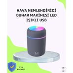365Dükkan Taşınabilir Hava Nemlendirici – Renkli Işık ve USB Bağlantı - Çok Renkli