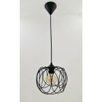 365gunserisonu Vintage Endüstriyel Metal Kafes Çoklu Daireler Tekli Sarkıt Avize Cafe Ofis Restaurant Aydınlatma - Siyah - 1