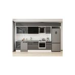 365X240 Cm High Gloss Mutfak Dolabı Mb-E80S40S45-3 High Gloss | Antrasit - Suntalam