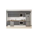 365X240 Cm Klasik Mebran Mutfak Dolabı Beyaz Beyaz Mb-E80S45S40-2 Mebran | Antrasit - Mdf