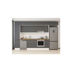 365X240 Cm Klasik Mebran Mutfak Dolabı Beyaz Mbb-E80B45S40-1 Mebran | Antrasit - Suntalam