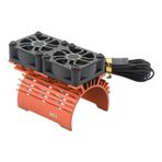 36mm RC Motor Soğutucu Ile Soğutma Fanı, 28000RPM 8.4V Çift Fanlar RC Fırçasız Motor Soğutucu Kapağı 540 550 Motor Için (ORANGE)