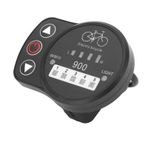 36V 48V Elektrikli Bisiklet LED Metre Ekran Paneli Hız, Tery Power Ve Far Kontrolü KT Denetleyicisi Ile Uyumlu
