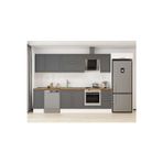 370X222 Cm Klasik Mebran Mutfak Dolabı Beyaz Mb-E90S40S40-2 Mebran | Antrasit - Suntalam