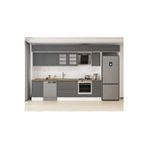 370X240 Cm Klasik Mebran Mutfak Dolabı Beyaz Beyaz Mb-E80S50S40-3 Mebran | Antrasit - Mdf